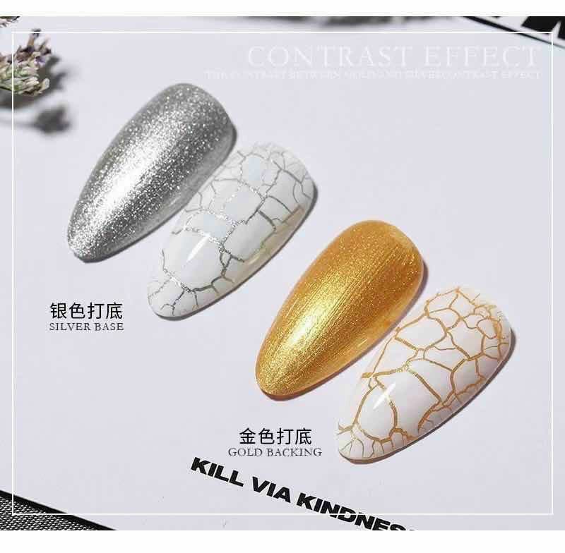 Sơn nứt đen trắng  Không kèm nền nhũ (Lưu ý sơn nứt tự nứt,  Không bán kèm sợ nhũ nền)