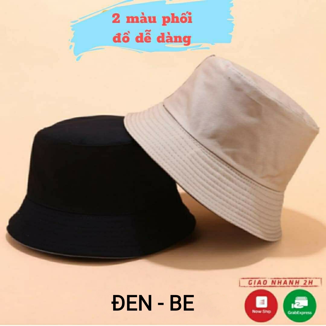 Bucket hats khaki plain color