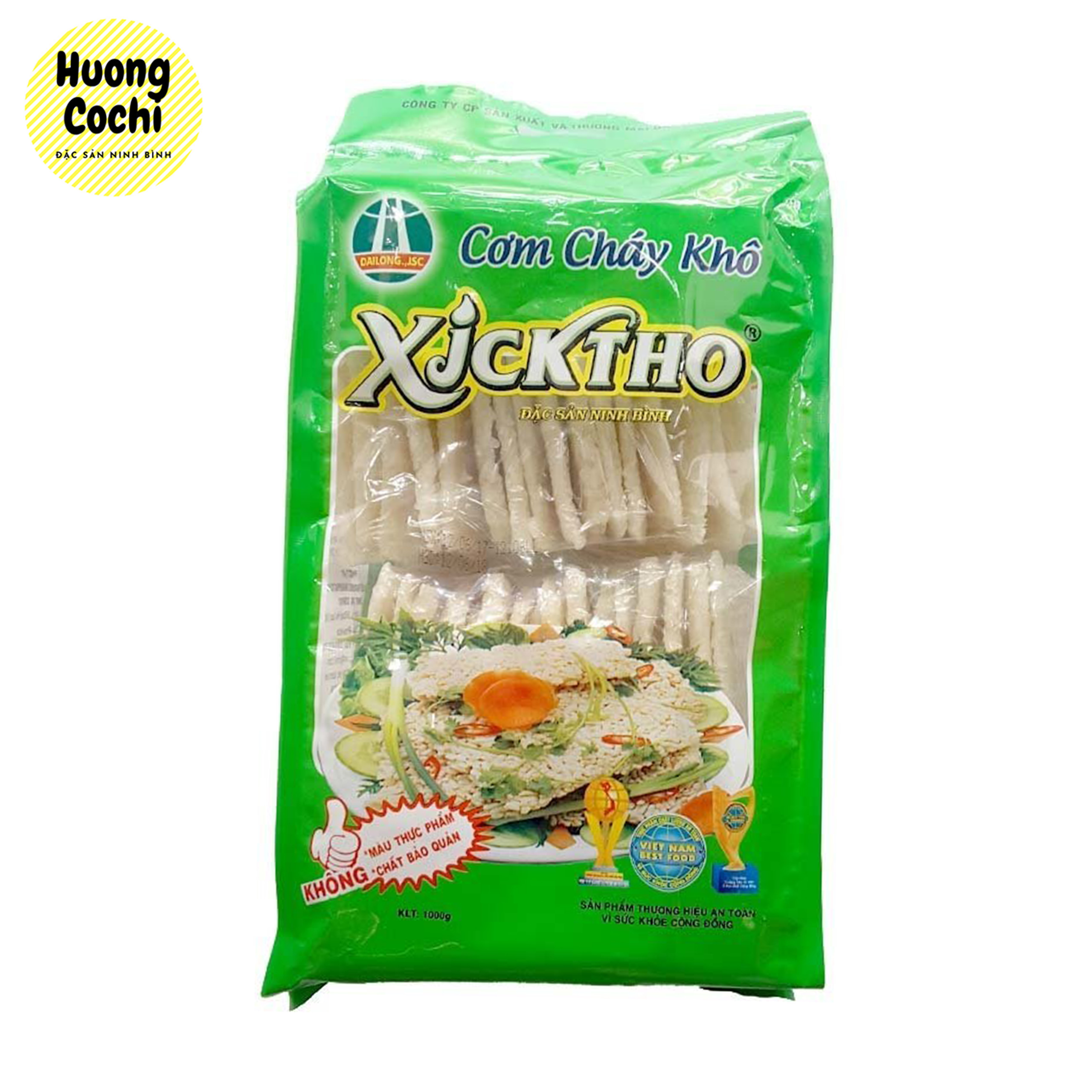 Cơm cháy khô (chưa chiên) Xicktho 01kg - Đặc sản Ninh Bình