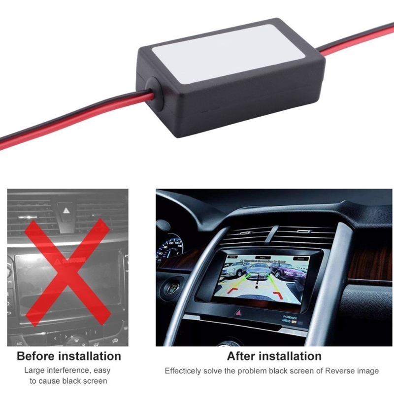12V Power Filter Reverse Rectifier Ballasts Solve Navigation Rear View Camera Problem Ripple Screen Interference Relay