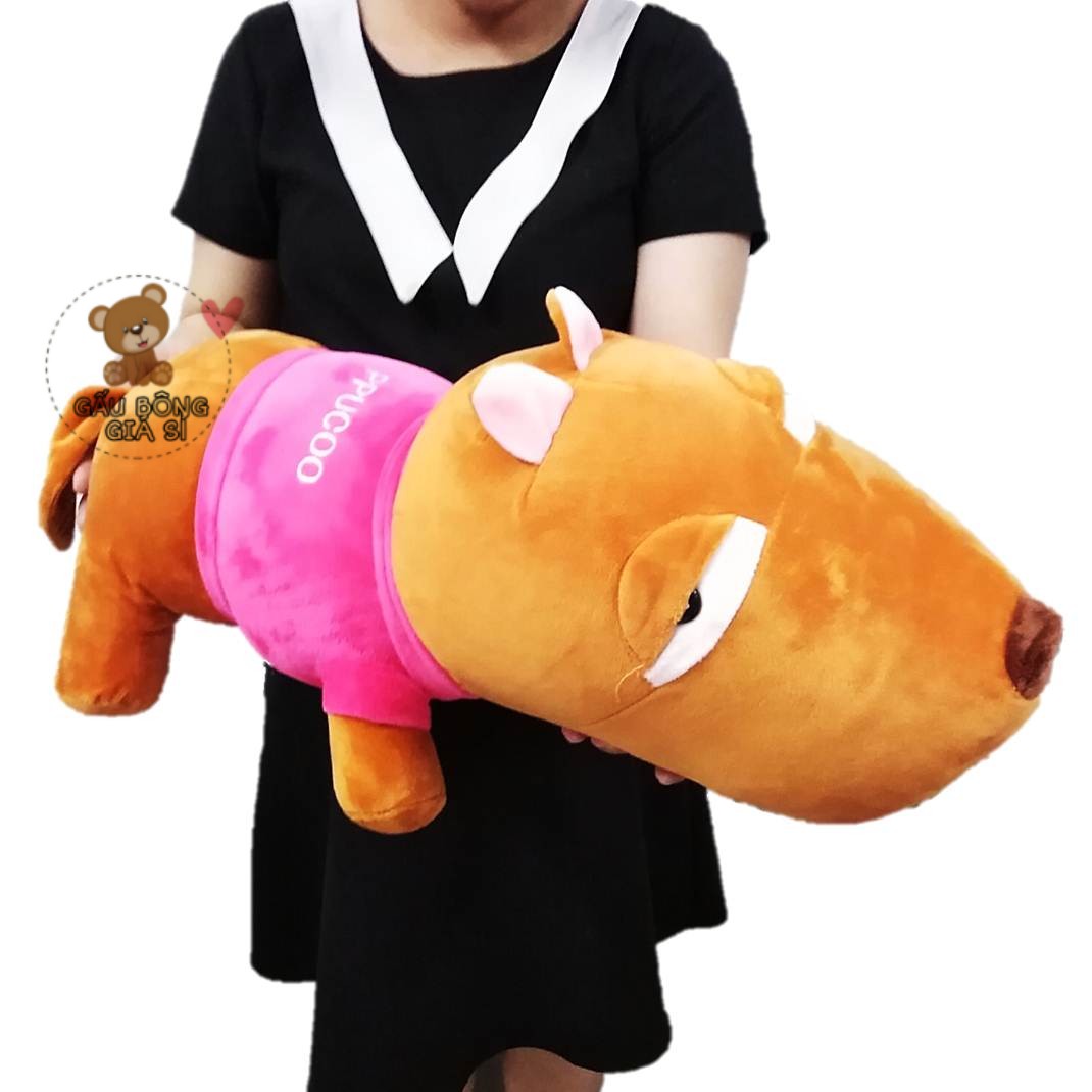 Gấu bông chó lười puco thú bông chó pucco 60cm mềm mịn gấu bông an toàn cho bé