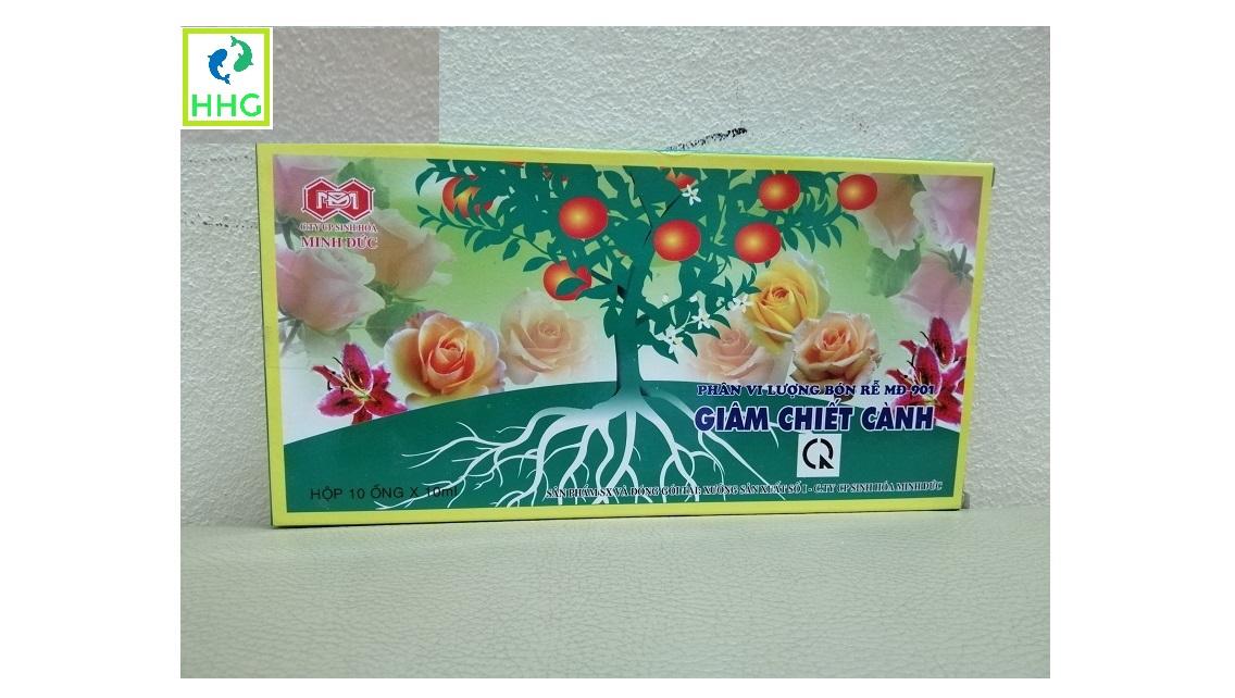 PHÂN VI LƯỢNG BÓN RỄ MĐ-901 GIÂM CHIẾT CÀNH (HỘP 10ỐNG X 10ML = 100ML)