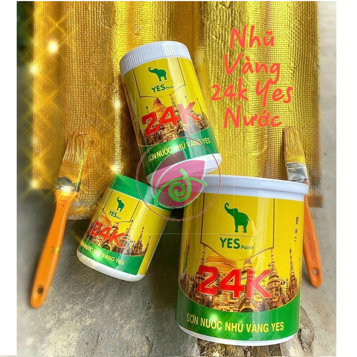 SƠN NHŨ VÀNG 24K HỆ NƯỚC YES PAINT 200G 400g