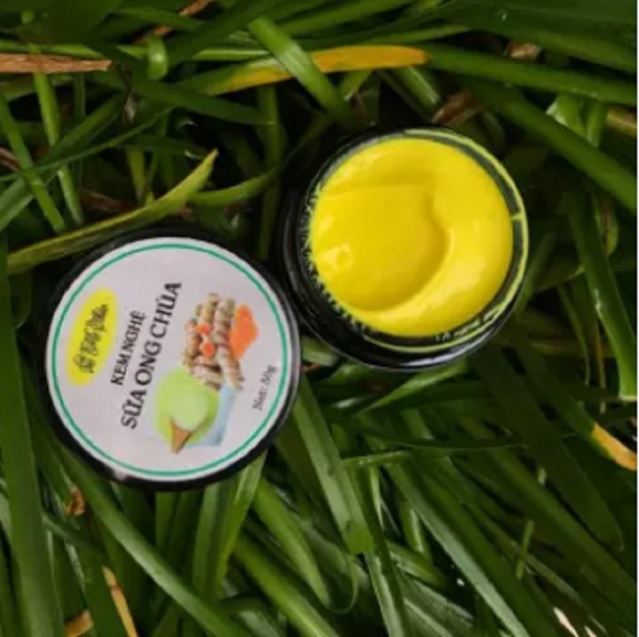 Hũ 100g kem nghệ sữa ong chúa cao cấp - handmade - 100% tự nhiên