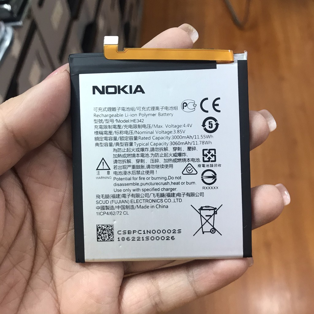 Pin cho Nokia X5, Nokia 5.1 Plus -(Mã HE342) dung Lượng 3060mAh