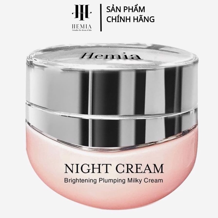 [HÀNG CHÍNH HÃNG] Kem Dưỡng Đêm Chuyên Sâu Hemia_Dưỡng Trắng, Cấp Ẩm Cho Da