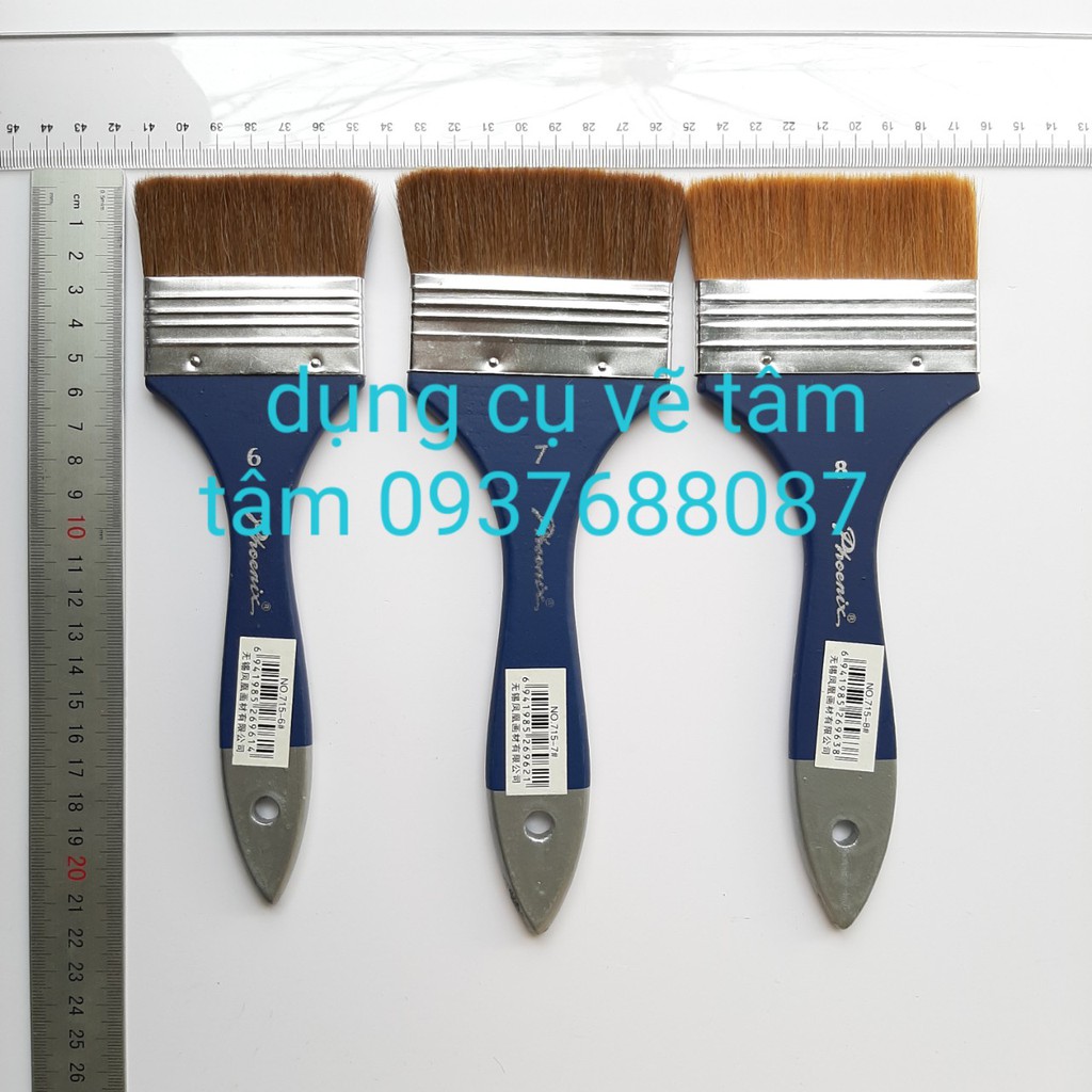 Cọ bản, cọ ngang, cọ phoenix mã 715-dụng cụ vẽ tâm tâm