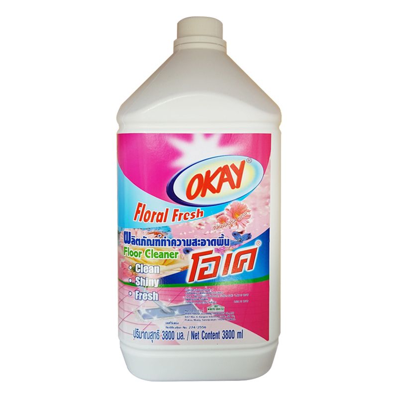 NƯỚC LAU SÀN OKAY 3800ML [MÀU HỒNG] THÁI LAN