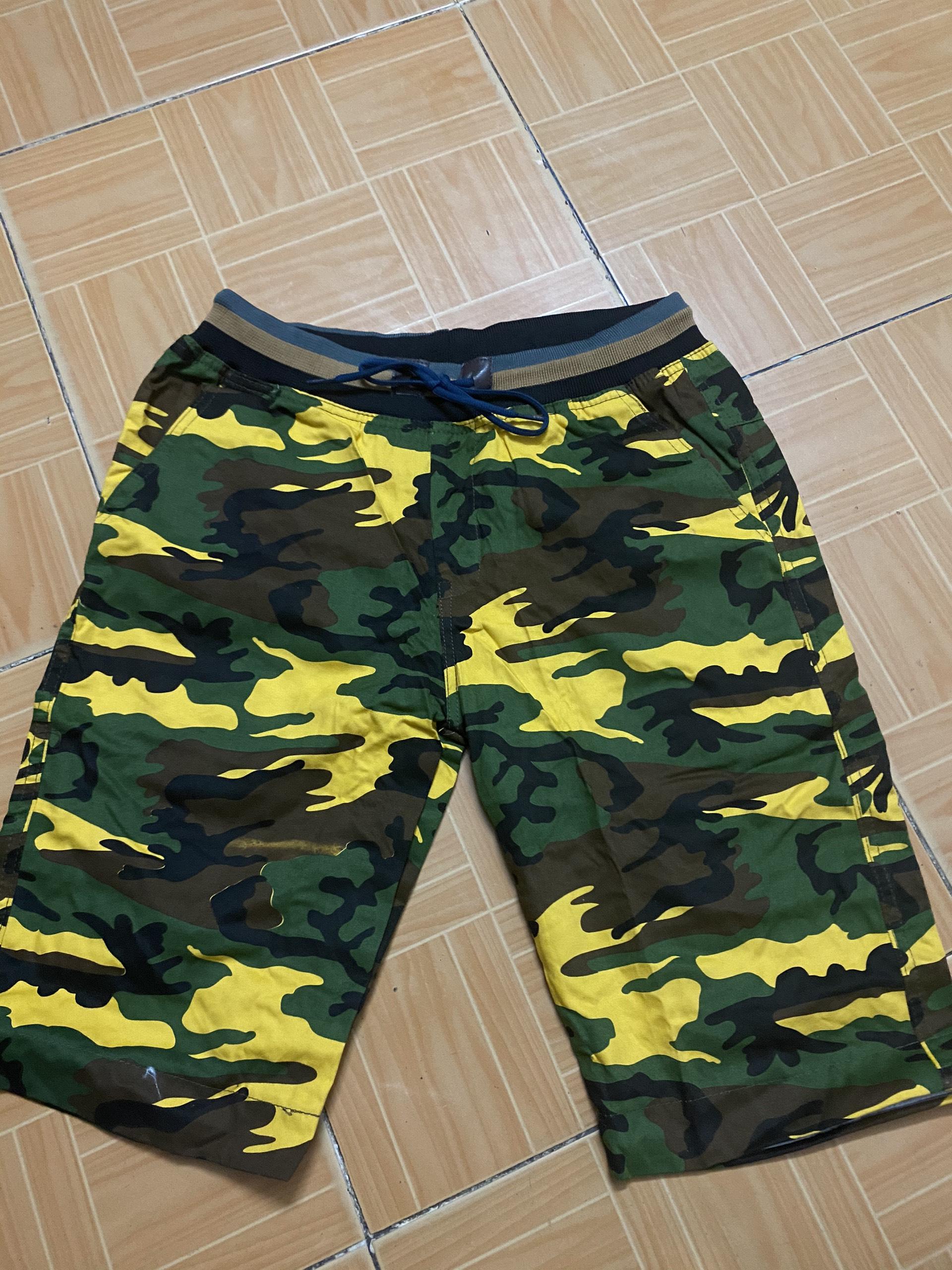 Quần Short Kaki Lưng Thun CAMO Lính