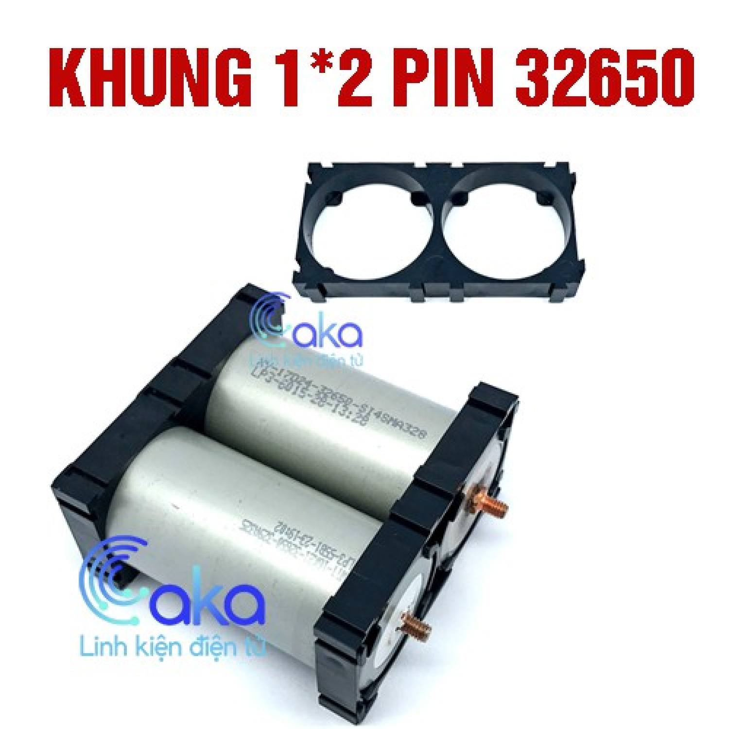 [Bộ 10] Khung ɡhép đế pin 32650 (1x2)
