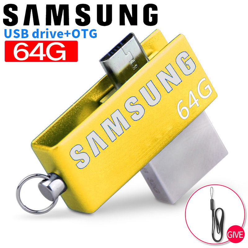 SAMSUNG 64GB OTG USB Flash Drive Smartphone External Usb Stick Pen Drive Memory Stick U Disk for Android PC