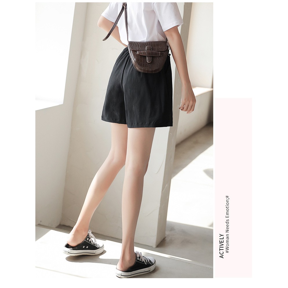 Quần short nữ lưng thun nhiều màu CRQ010
