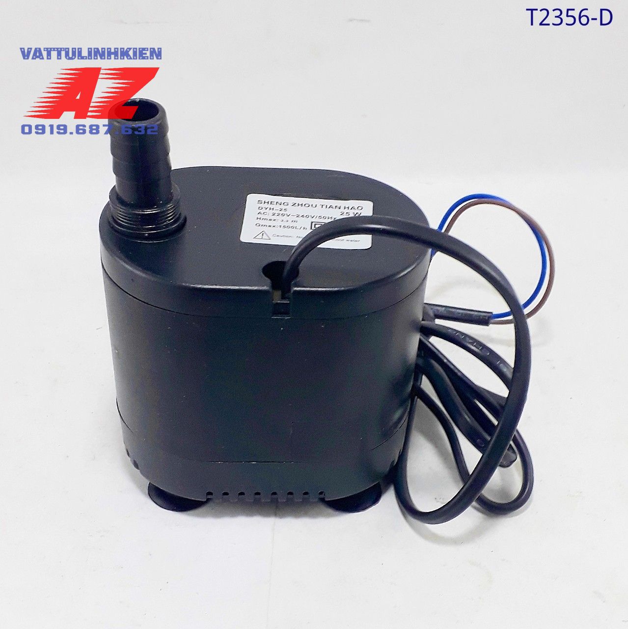 Bơm chìm mini 220V-25W cho quạt hơi nước