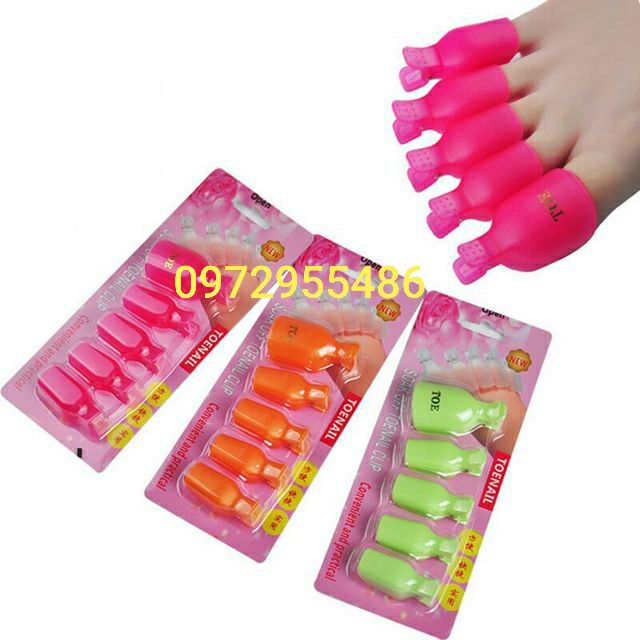 Kẹp Ủ Chân Phá Gel Làm Móng- 5 Ngón
