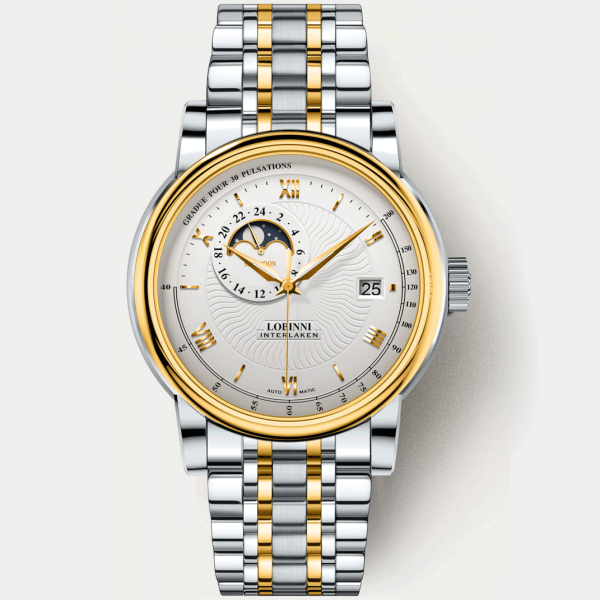 Đồng hồ nam LOBINNI L5010-1 Đồng hồ chính hãng, Fullbox, Kính sapphire chống xước, Chống nước, Mới 100%
