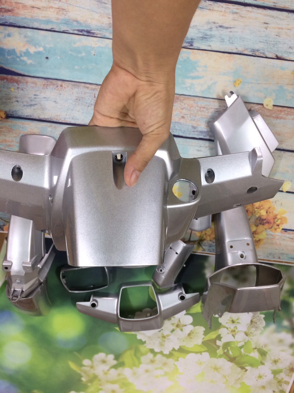 Bộ Vỏ Nhựa - Dàn áo xe  Dream ll   - Dream thái - Dream Việt màu BẠC - nhựa ABS LOẠI ĐẸP