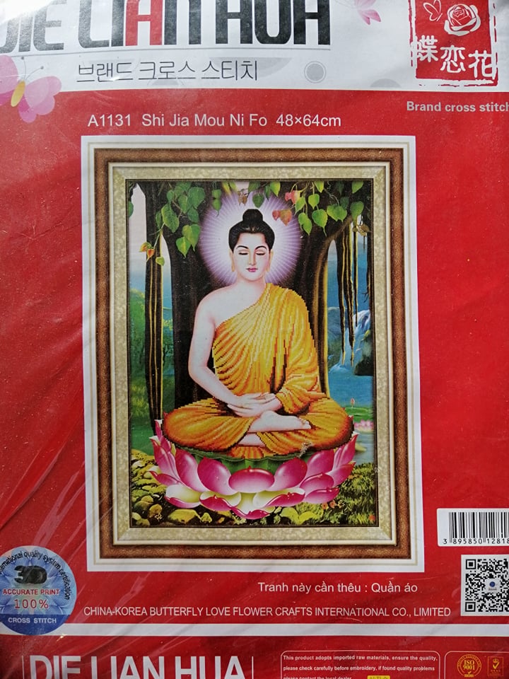 Tranh Thêu Chữ Thập Phật Thích Ca A1131