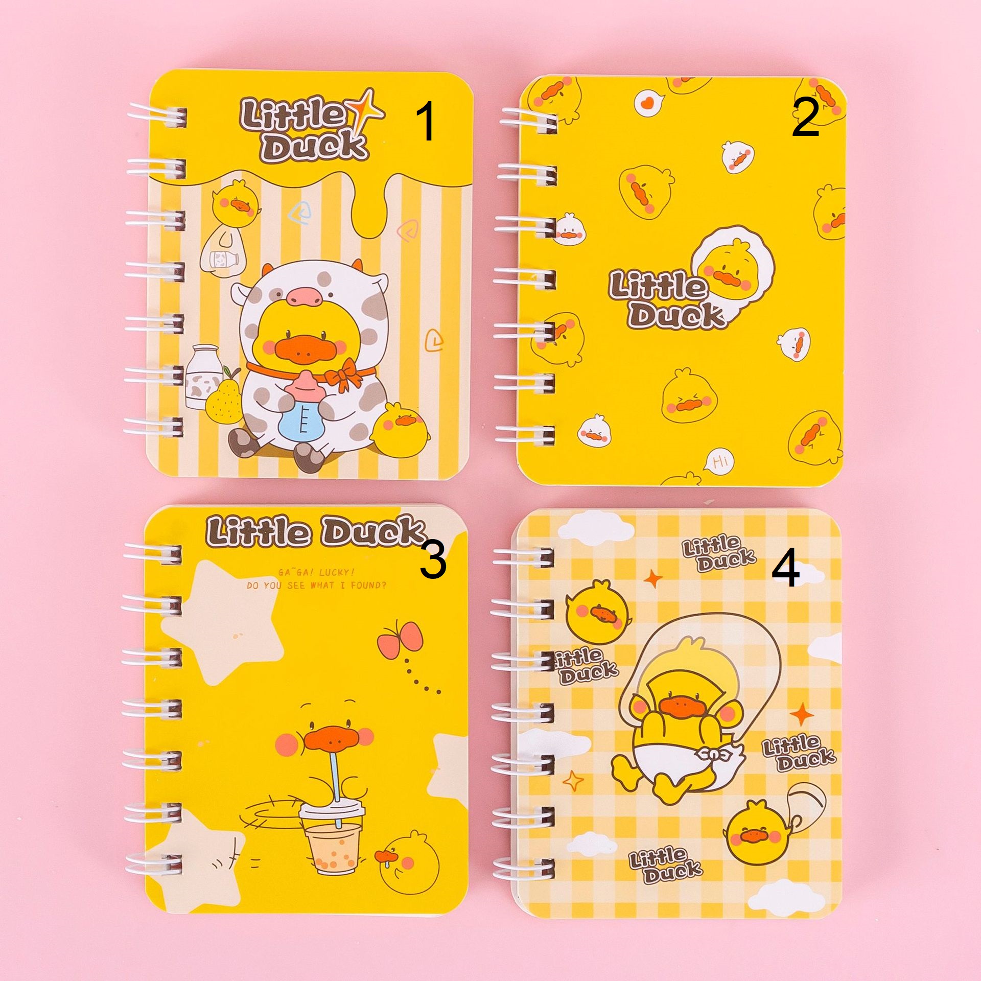 Sổ lò xo mini dễ thương khổ A7 - Sổ kẻ ngang