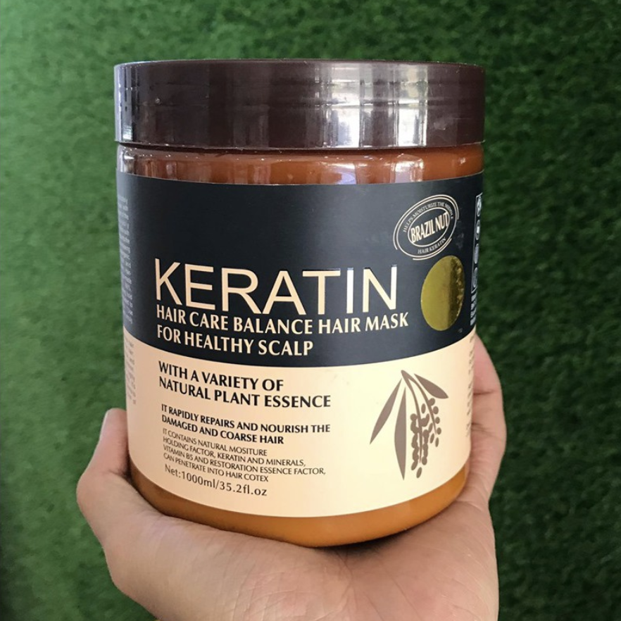 [HCM]Kem hấp ủ tóc Keratin Hàn Quốc 1000ml