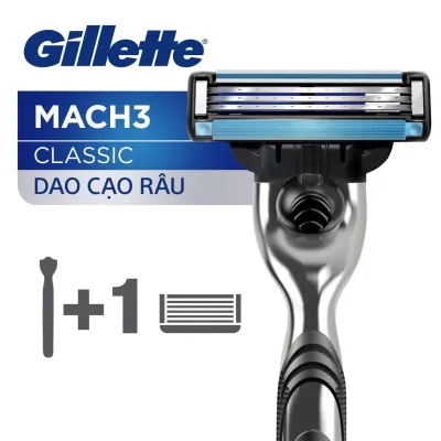 [HCM]Dao cạo râu Gillette Mach 3 Classic Cán 1s