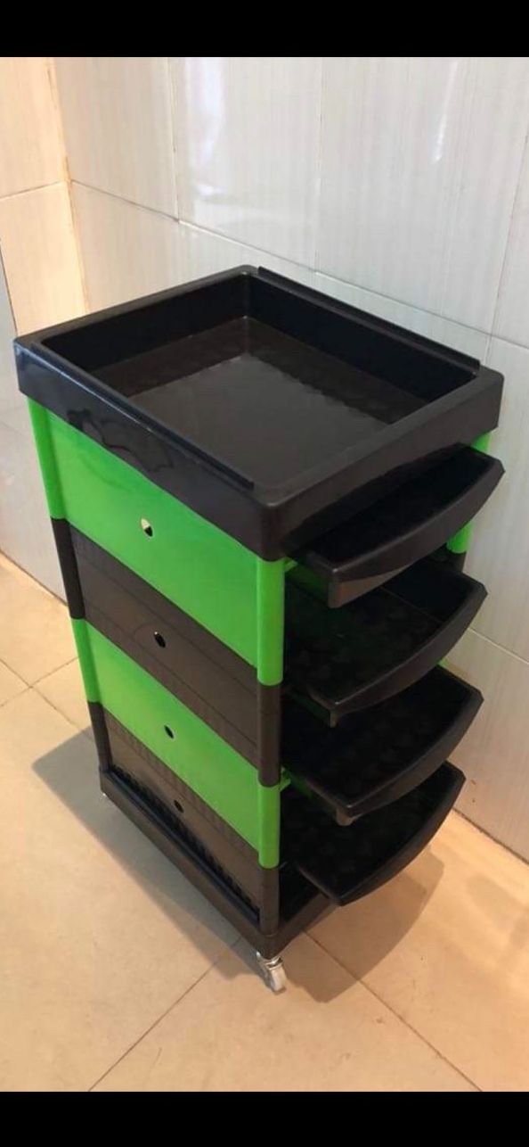 Xe đẩy 4 tầng dụng cụ ngành tóc QV