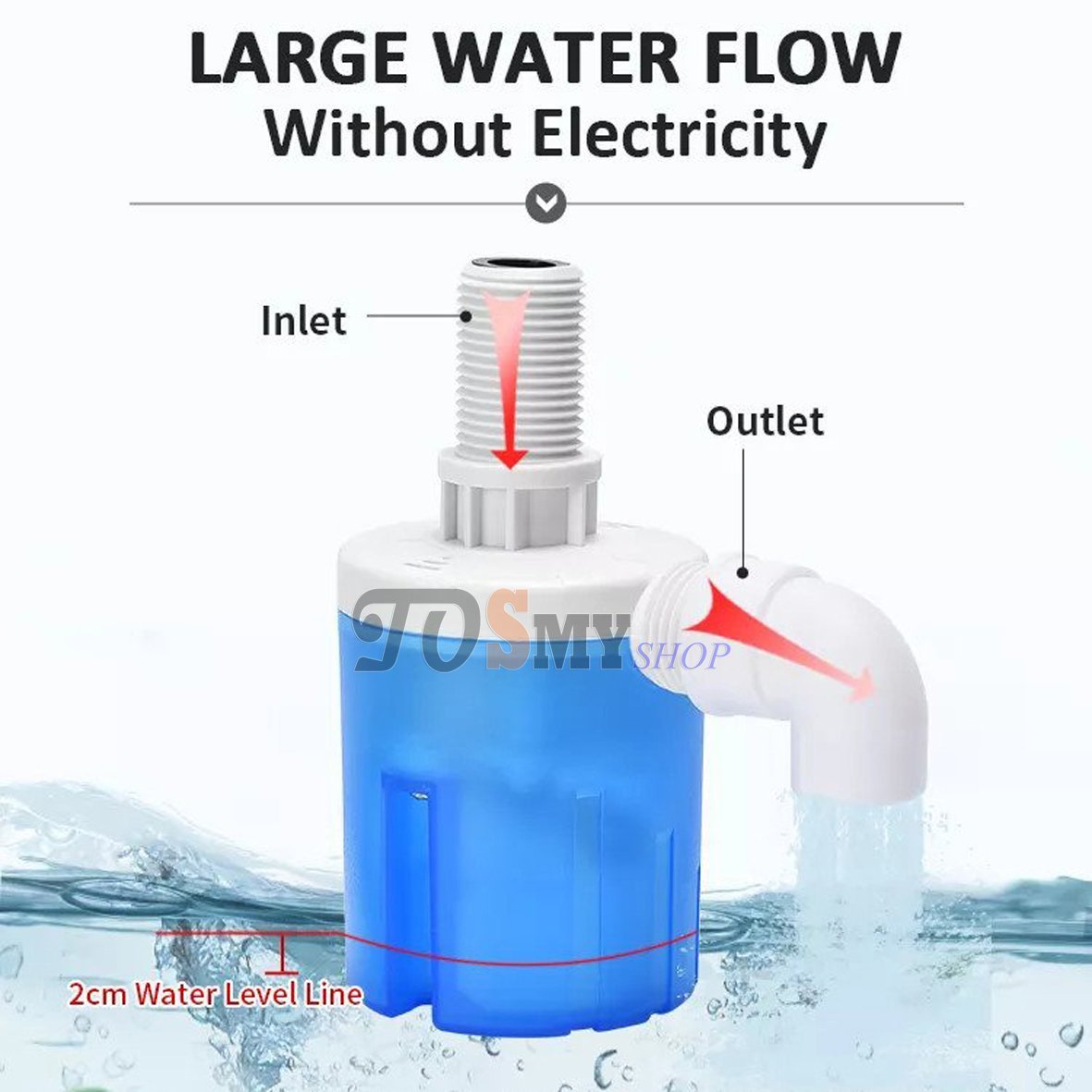 [HCM]Van phao nhựa thông minh tự động phi 21mm