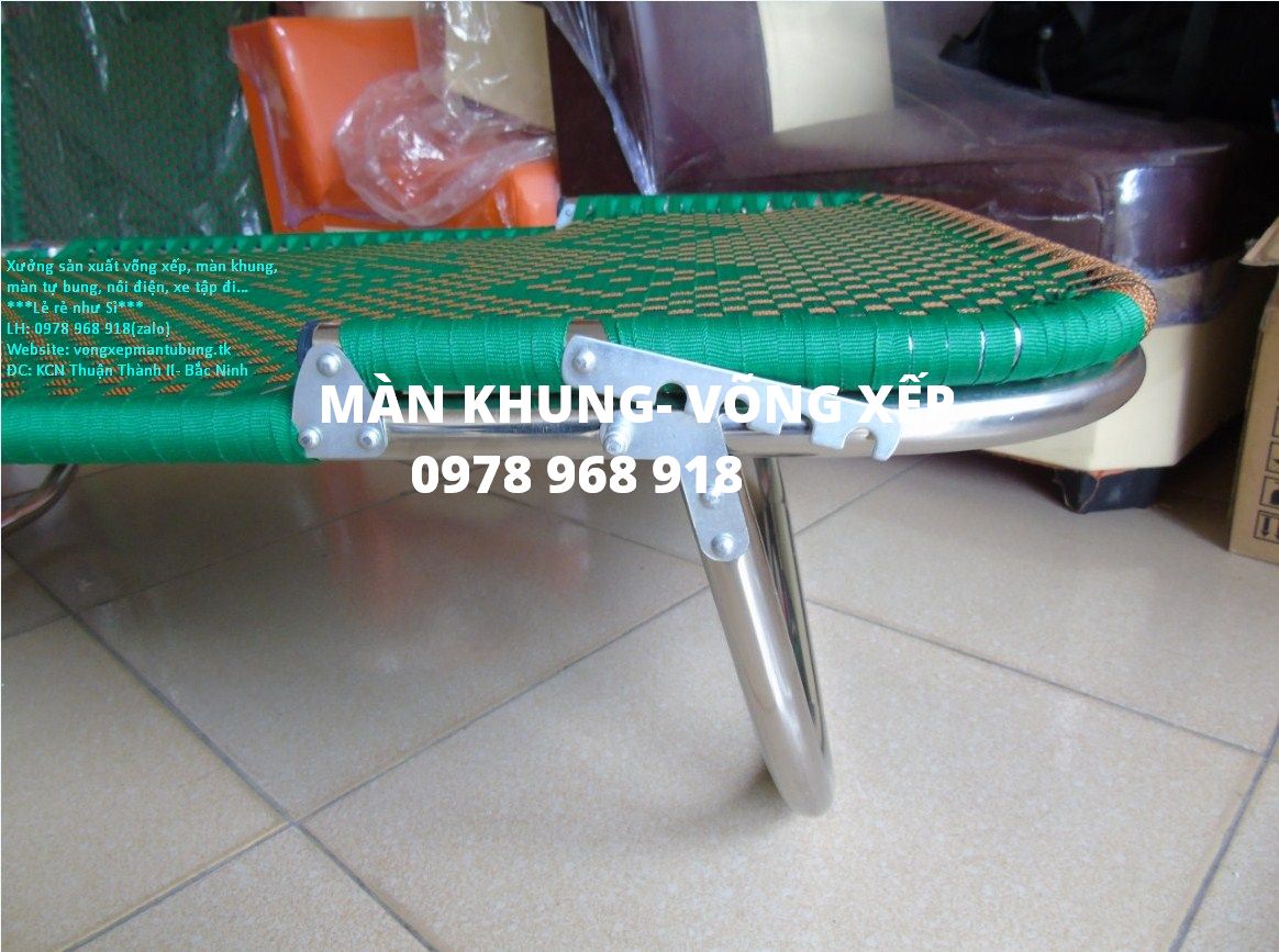 Giường Gấp Đep Khung Inox