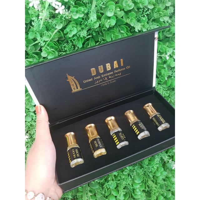 [HCM]Bộ Test 5 Chai Tinh Dầu Nước Hoa Dubai Lưu Hương 8-12h Quyến Rũ  Mạnh Mẽ