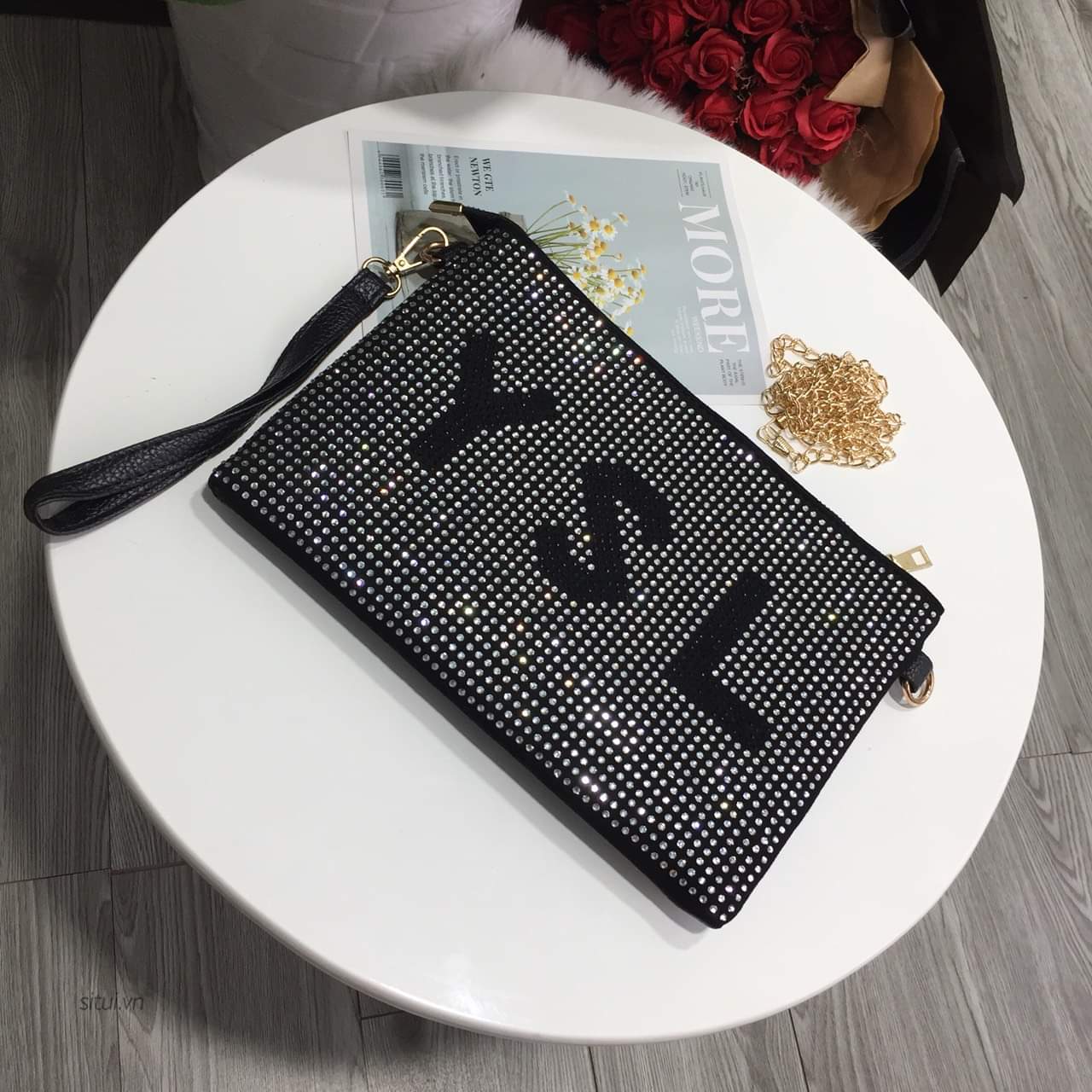 Clutch Thời Trang Nữ Đính Ngọc 3M43