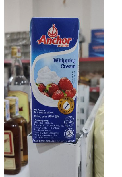 whipping cream anchor 250ml