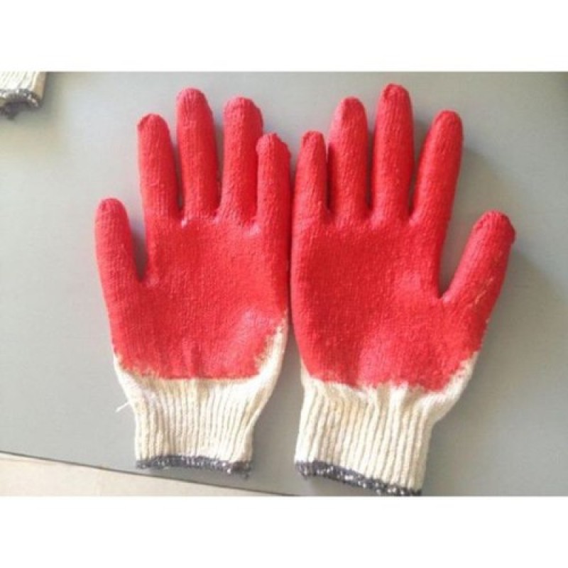 Combo 50 đôi găng tay sơn đỏ để lao động