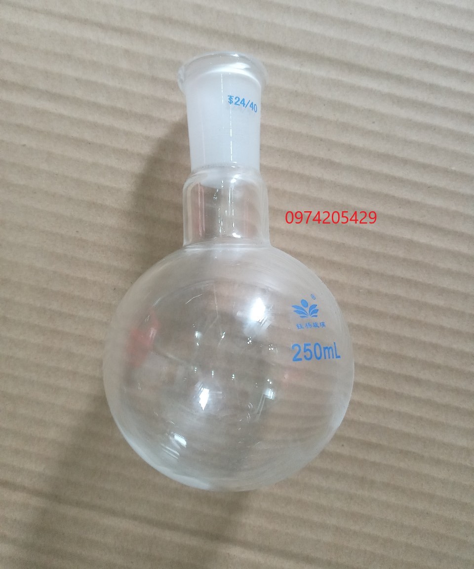 Bình cầu đáy tròn 250ml cỡ nhám 24/40