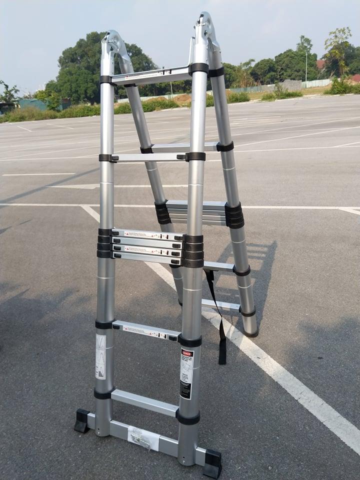 Thang Nhôm Rút Chữ A 4.4M