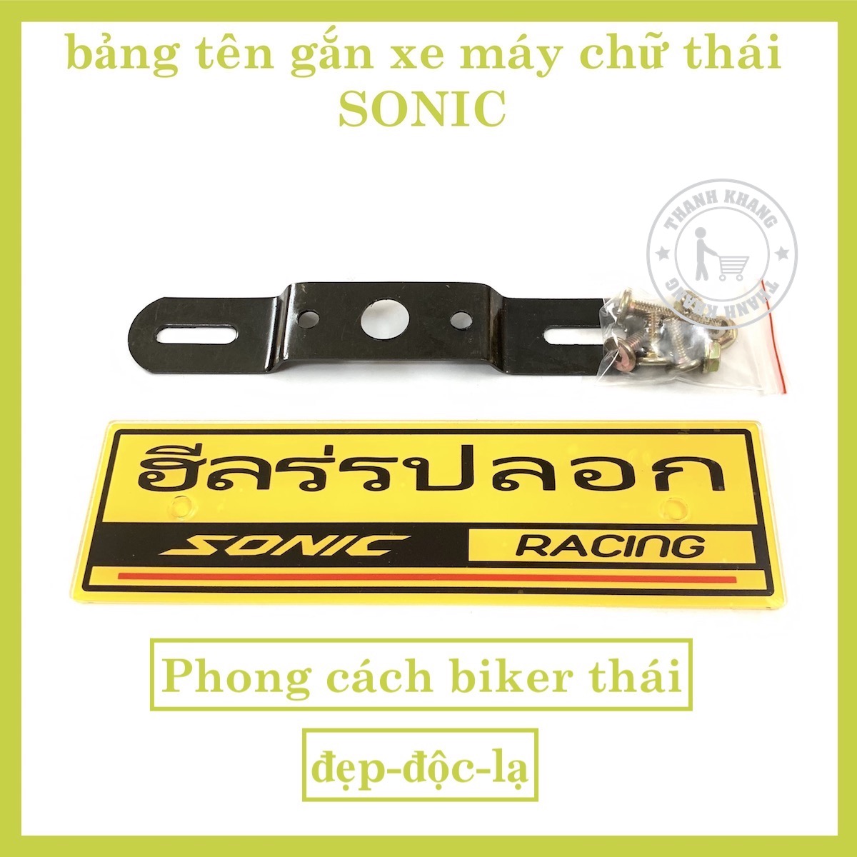[HCM]bảng tên thái SONIC phong cách thái cgv33