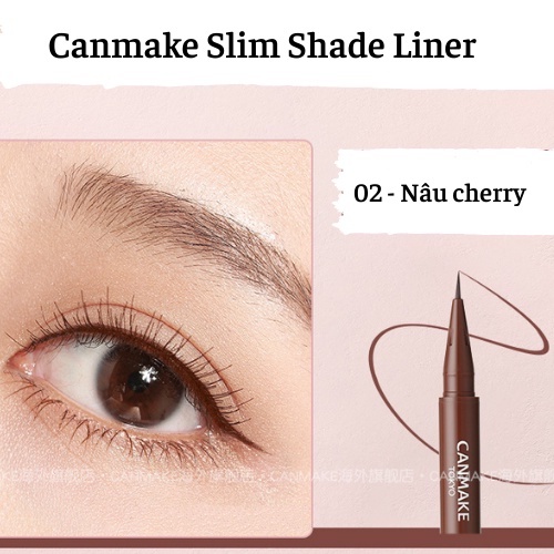 [Hàng Nội Địa Nhật] Kẻ mắt nước Canmake Slim Liquid Eyeliner không lem, không trôi