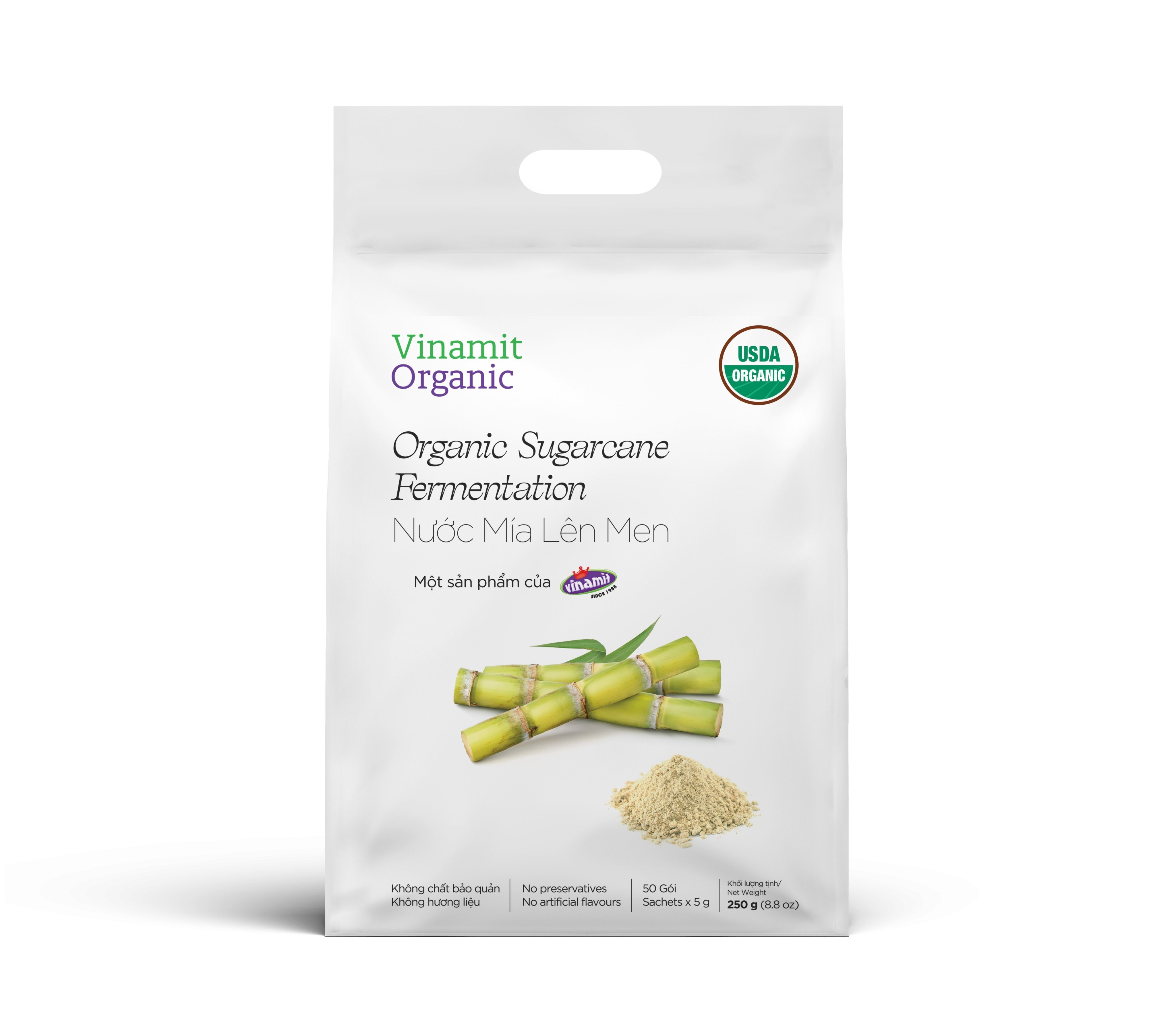 Nước mía lên men Organic Vinamit 250g (Bổ sung men tiêu hóa)