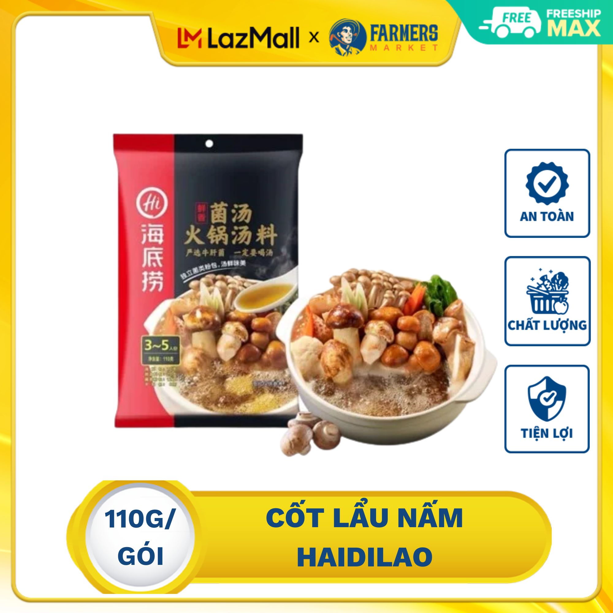Cốt lẩu nấm Haidilao