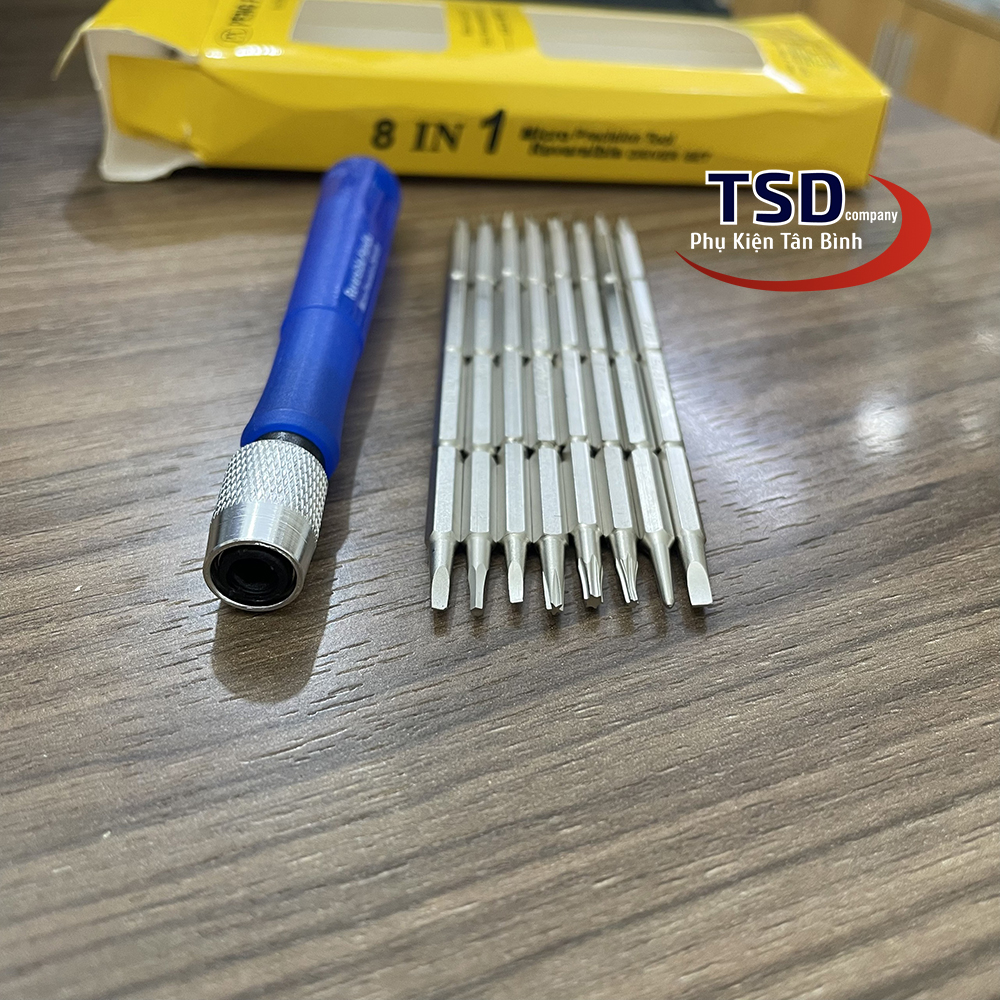 Bộ Tua Vít Đa Năng 8 Cây Tặng Kèm Túi Vải