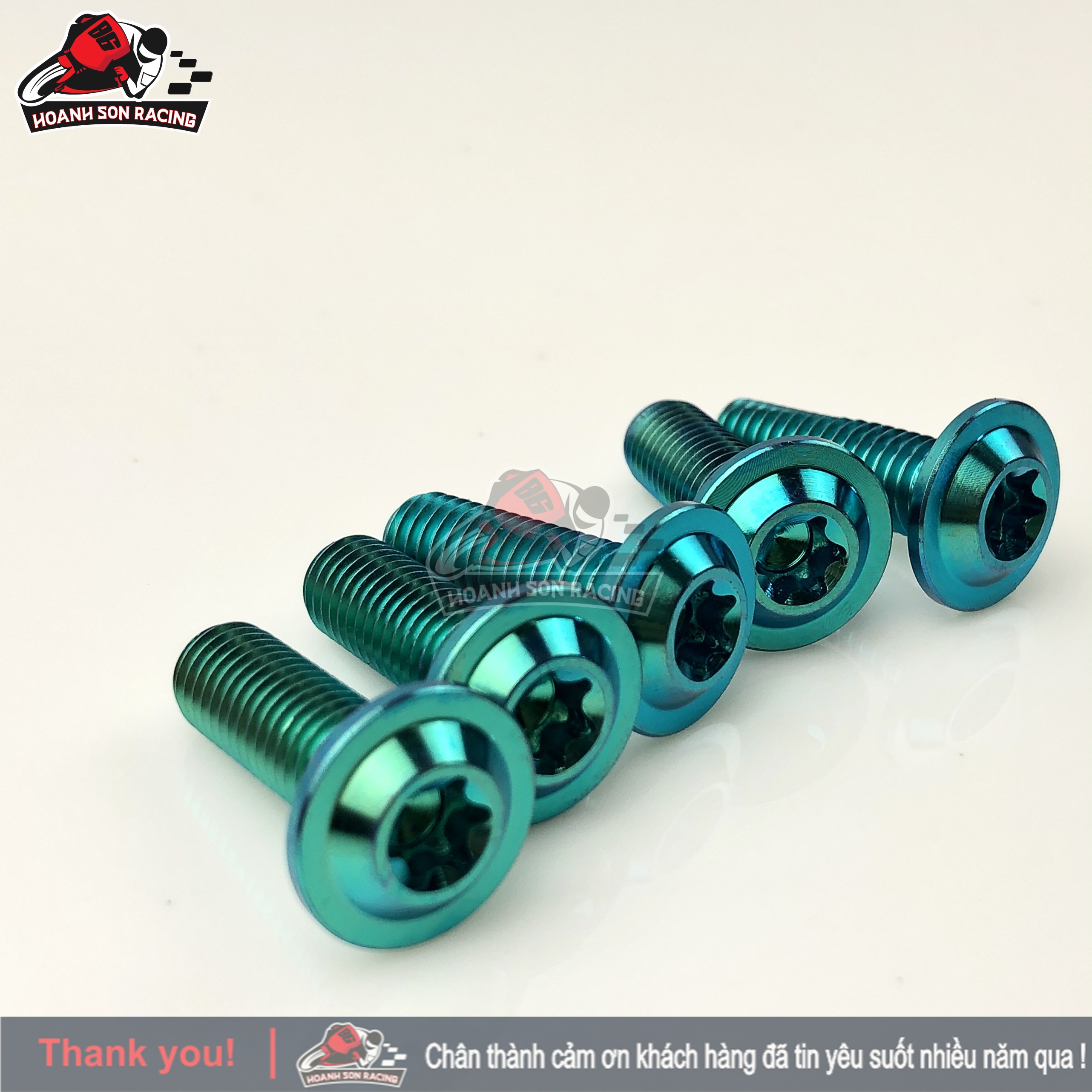 Ốc đĩa Gr5 titan lục bảo hàng nhập khẩu thailand gắn cho các dòng xe phổ thông hiện nay (titan 100% không phải ốc nhôm nhuộm màu bao test)- giá 1 con