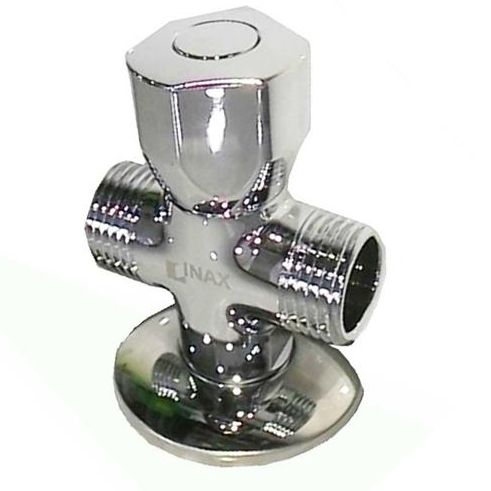 Van Chia Nước Chữ T INAX Chính Hãng, Dùng Chia 2 Đường Nước Có Khóa Vặn Điều Chỉnh Áp Lực Nước