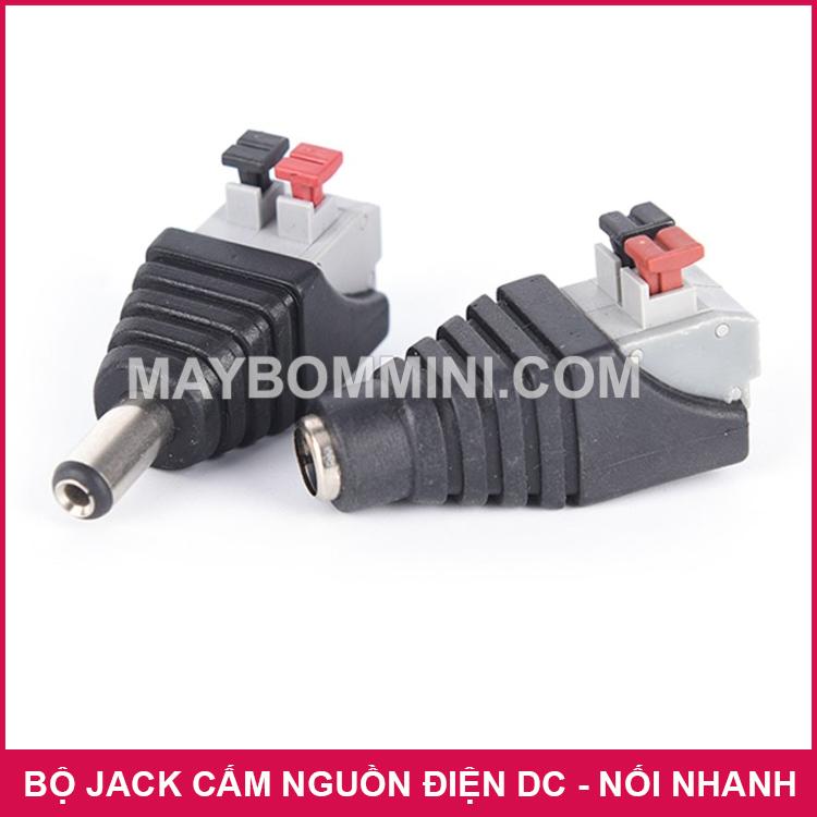 4 Bộ Jack Cấm Nguồn Điện DC đực cái kiểu nối nhanh - 8 cái