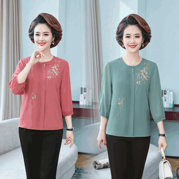 ÁO SƠ MI THÊU HOA- ÁO SƠ MI QC CAO CẤP