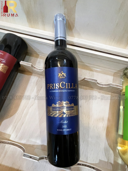Vang Chile PrisCilla nhập khẩu - Nước Nho không qua chưng cất