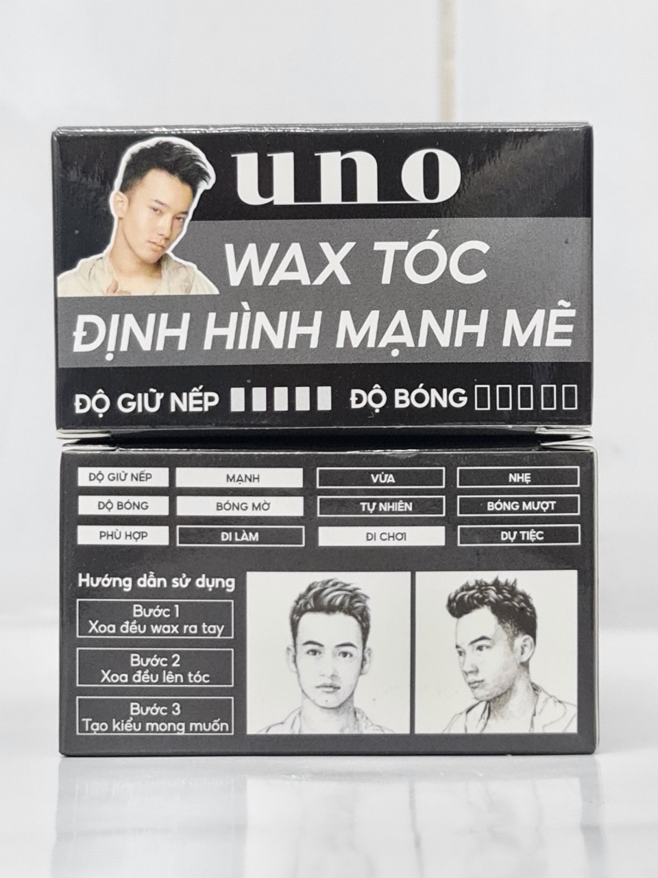 Sáp Vuốt Tóc Tạo Kiểu Nam Cao Cấp Uno 80g