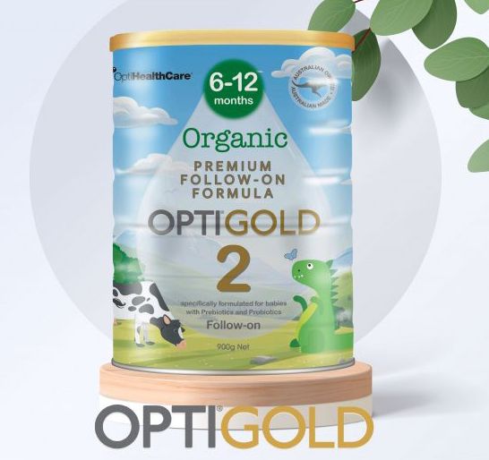 Sữa bột Optigold Organic số 2 900g 6-12 tháng