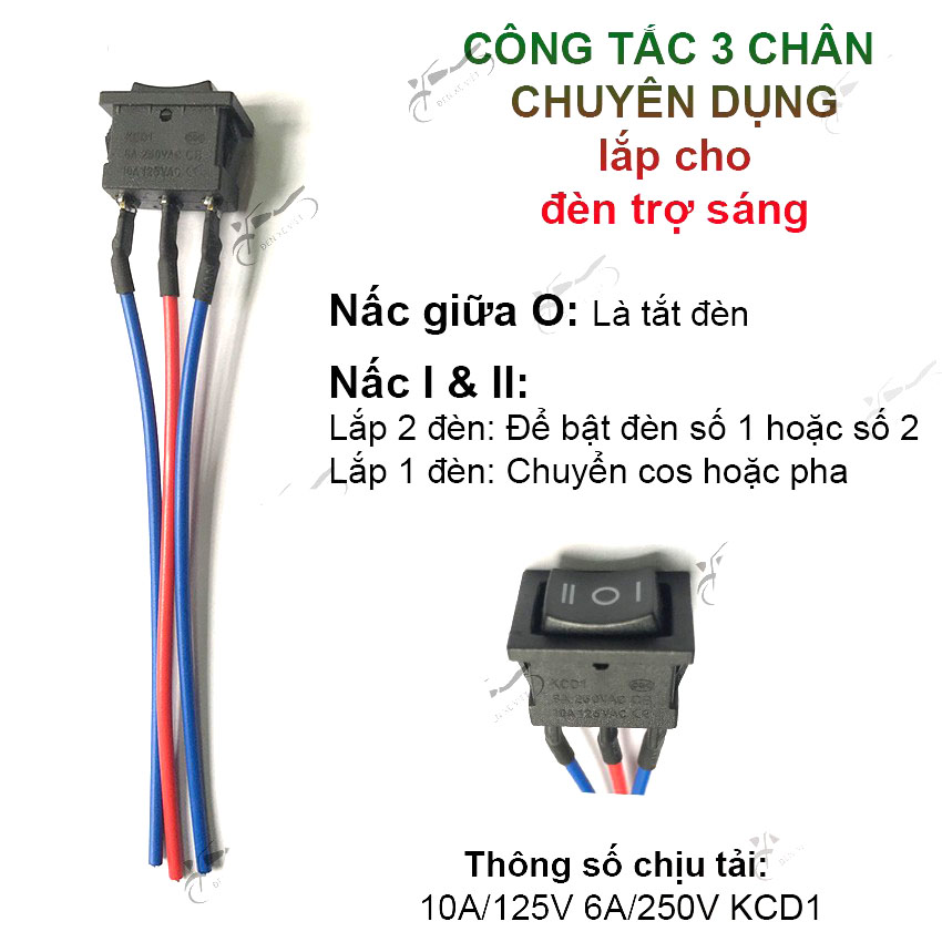 Công tắc on off 3 dây 2 chế độ