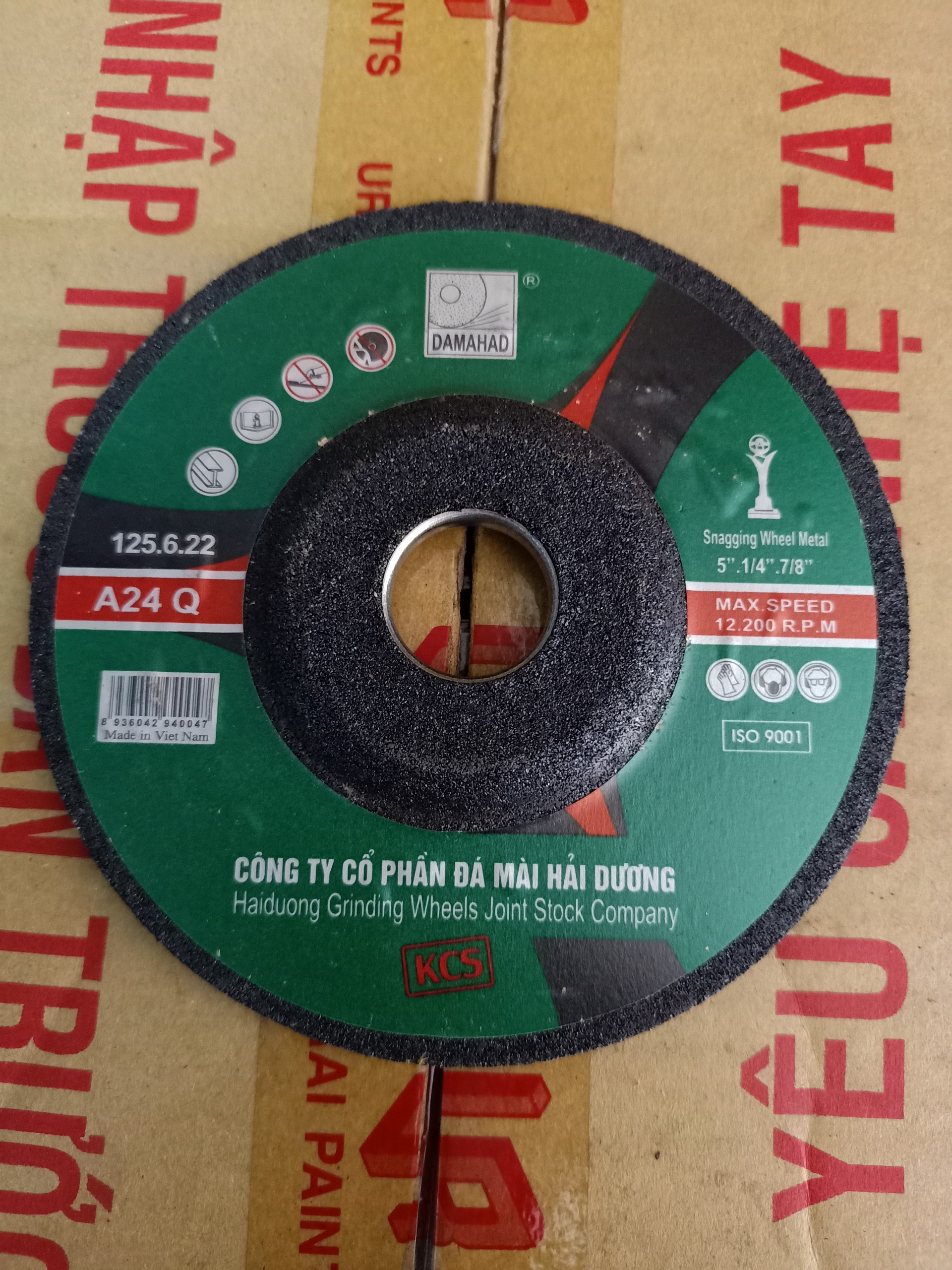 ĐÁ MÀI SẮT HẢI DƯƠNG 1T2 (MÀU ĐEN)