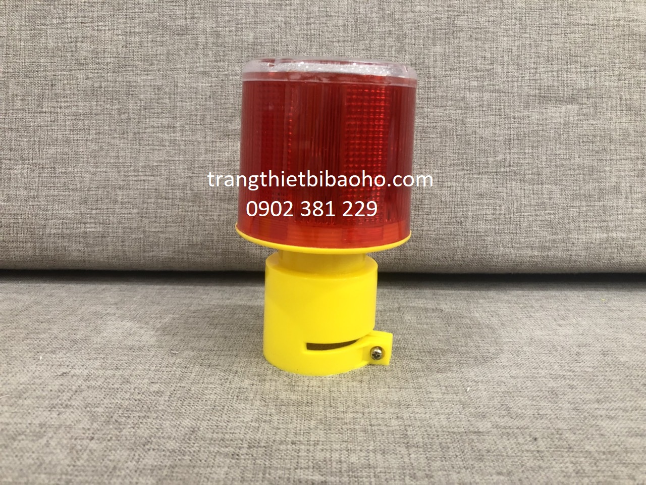 Đèn cảnh báo năng lượng mặt trời đế nam châm JS