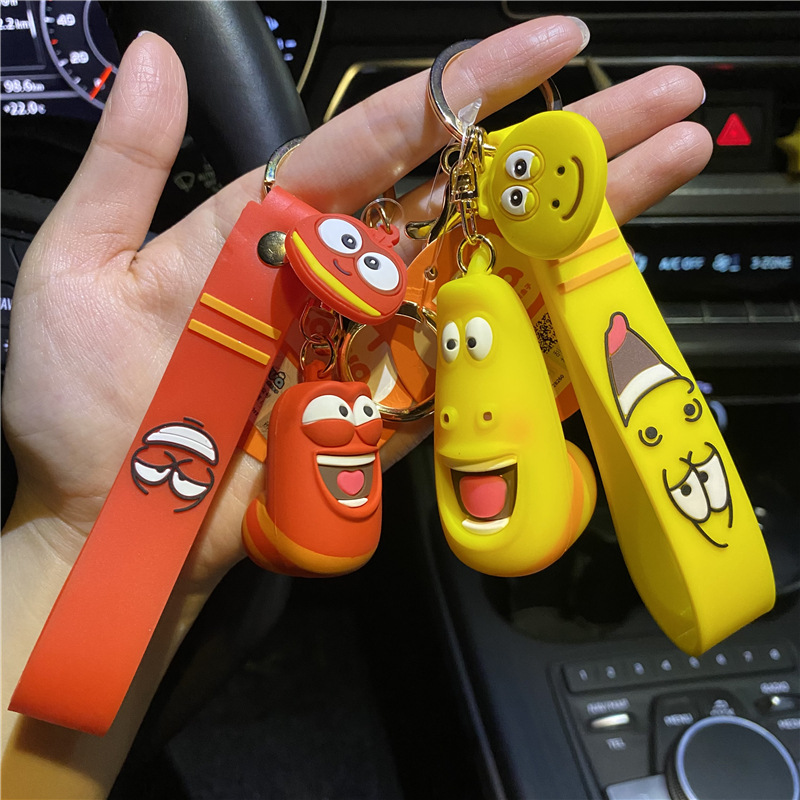 [HCM]Móc khóa sâu Larva cao cấp siêu xịn