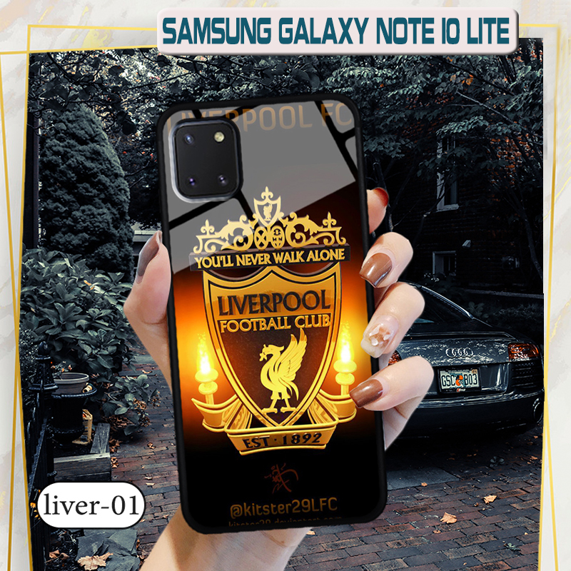 Ốp lưng kính 3D Samsung Note 10 Lite hình đội bóng